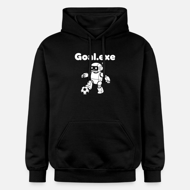 Robot de football robot - Sweat à capuche Softstyle® Gildan Unisexe - noir