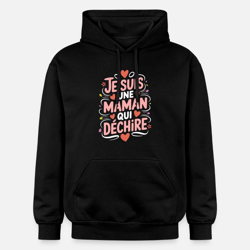Ich bin eine Killer-Mutter - Gildan Unisex Softstyle® Midweight Hoodie - Schwarz
