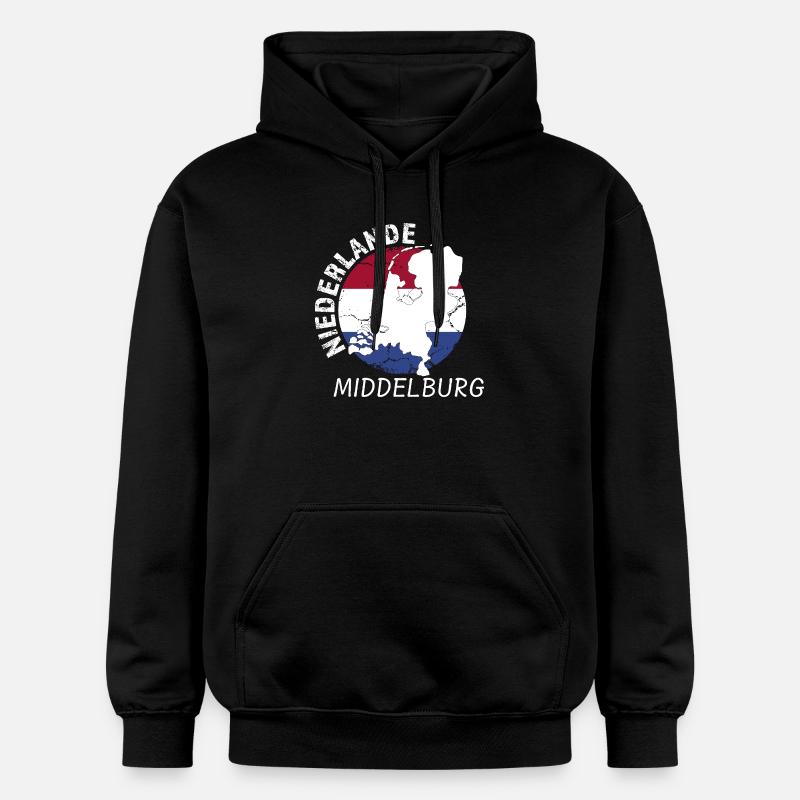 Middelburg - Sweat à capuche Softstyle® Gildan Unisexe - noir