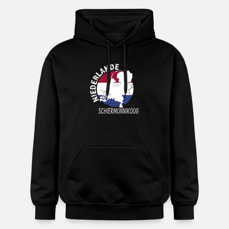 Schiermonnikoog - Sweat à capuche Softstyle® Gildan Unisexe - noir