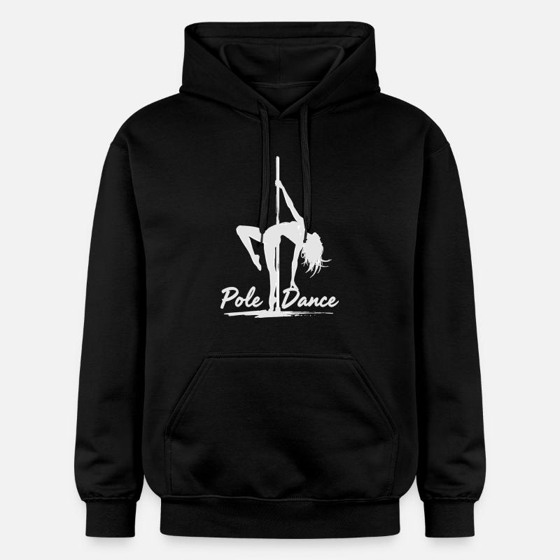 Pole Dance Poledancerin Silhouette Geschenk - Gildan Unisex Softstyle® Midweight Hoodie - Schwarz