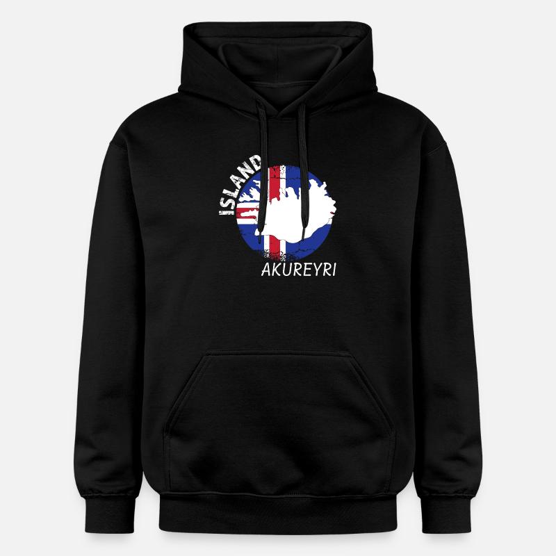 Akureyri - Sweat à capuche Softstyle® Gildan Unisexe - noir
