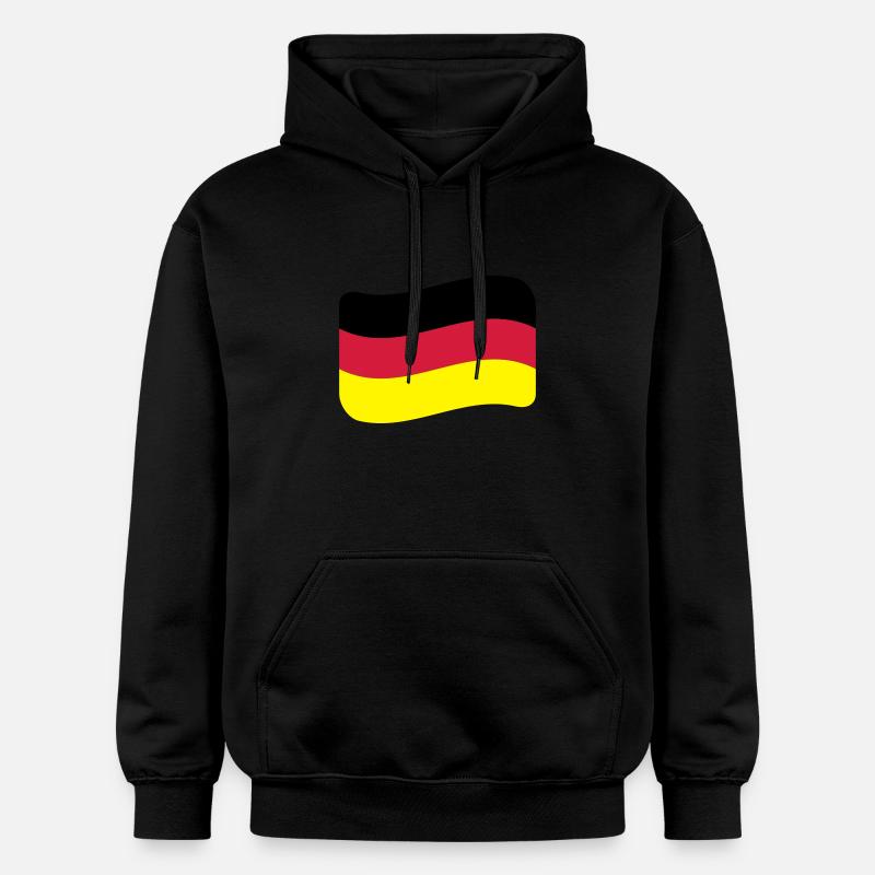 Allemagne Drapeau Nation allemande - Sweat à capuche Softstyle® Gildan Unisexe - noir