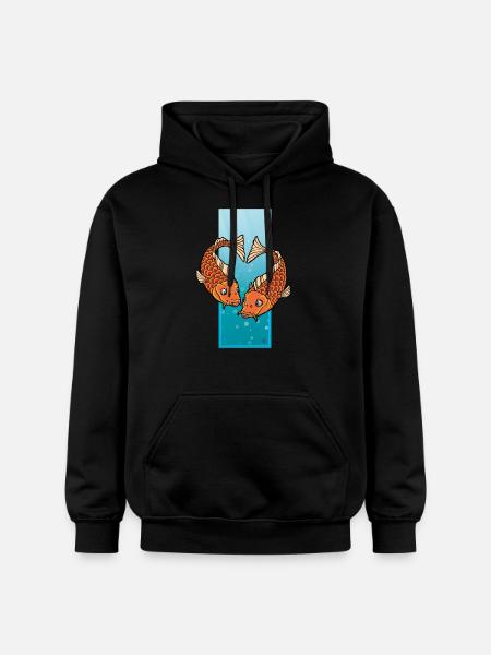 The Pisces-heart - Gildan Unisex Softstyle® Midweight Hoodie - Schwarz