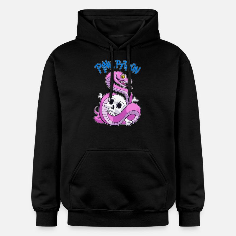 Pink Python (Blue) - Sweat à capuche Softstyle® Gildan Unisexe - noir