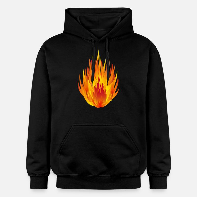 feu - Sweat à capuche Softstyle® Gildan Unisexe - noir