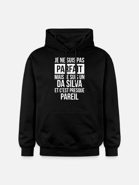 Nom De Famille - DA SILVA - Sweat à capuche Softstyle® Gildan Unisexe - noir