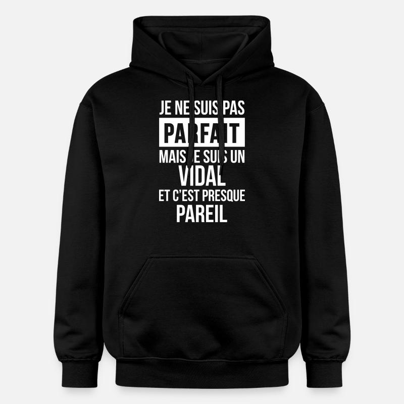 Nom de Famille - VIDAL - Sweat à capuche Softstyle® Gildan Unisexe - noir
