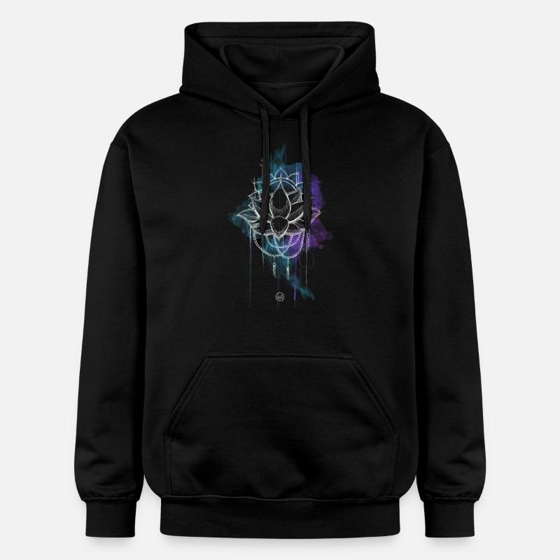 mandala solstice d'été - Sweat à capuche Softstyle® Gildan Unisexe - noir