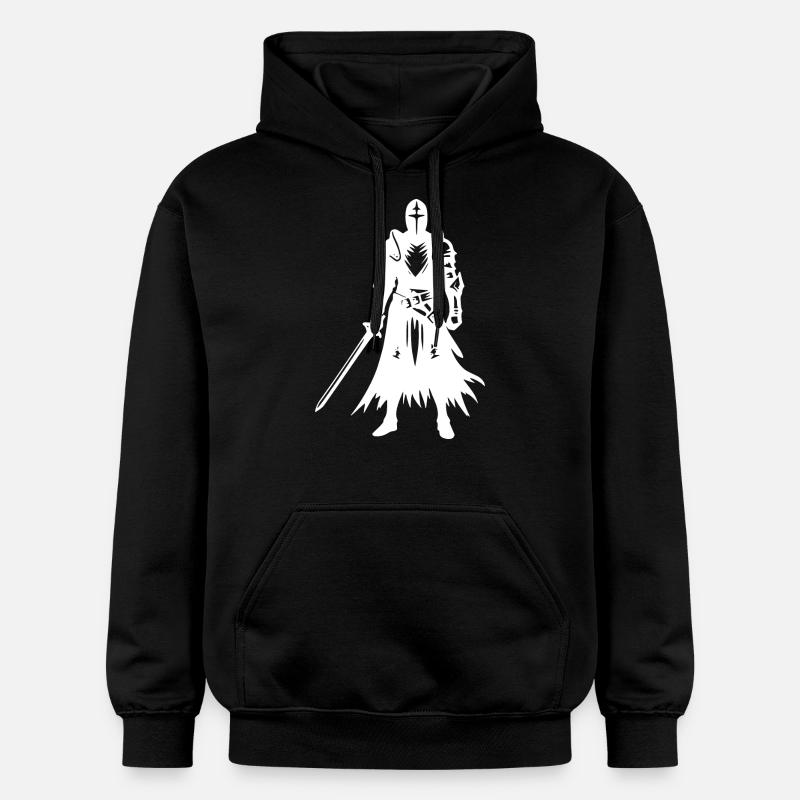 Chevalier à l’épée - Sweat à capuche Softstyle® Gildan Unisexe - noir