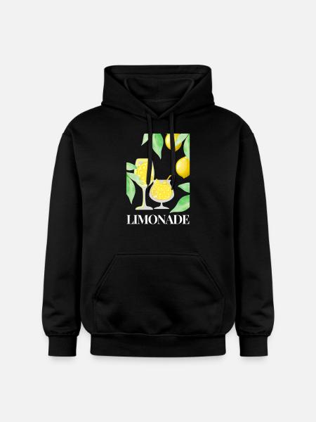Lemon Fruits Lemonade - Gildan Unisex Softstyle® Midweight Hoodie - black