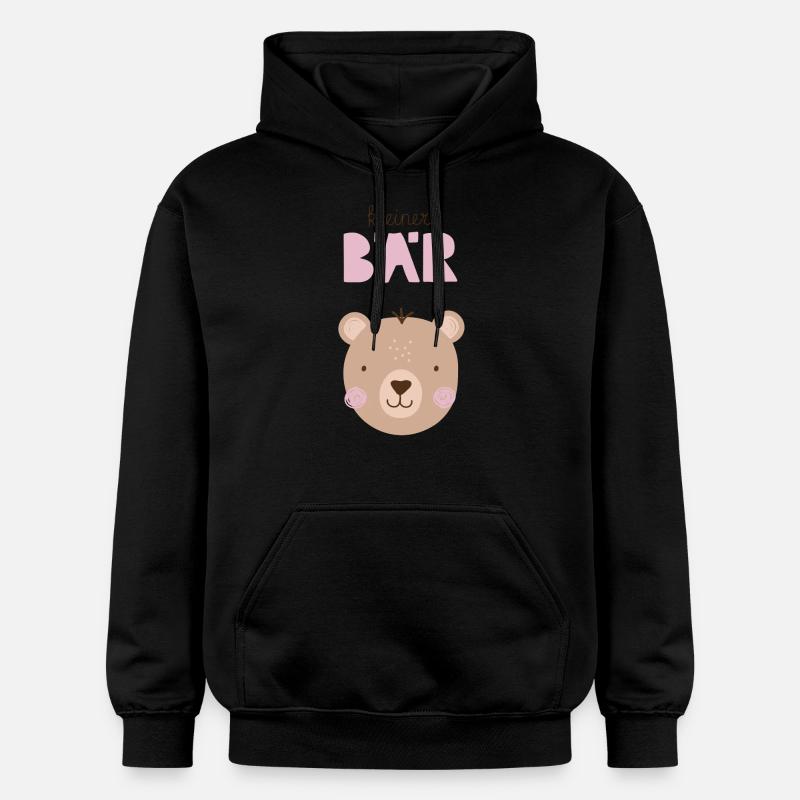 Petit Ours Rose - Sweat à capuche Softstyle® Gildan Unisexe - noir