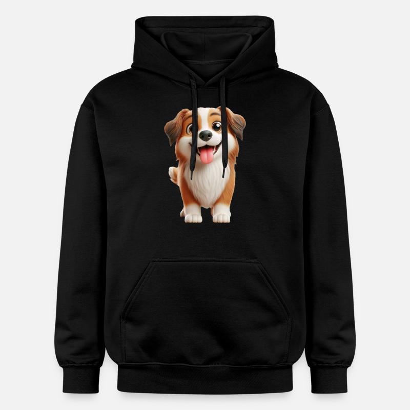 Chien 2 - Sweat à capuche Softstyle® Gildan Unisexe - noir