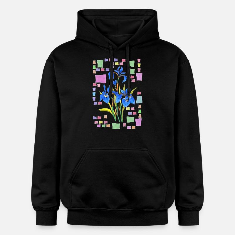 Fleur - Sweat à capuche Softstyle® Gildan Unisexe - noir