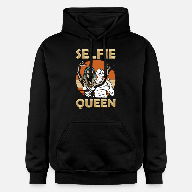 Reine du selfie - Sweat à capuche Softstyle® Gildan Unisexe - noir