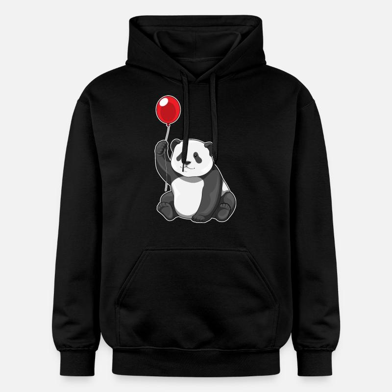 Ballon Panda - Sweat à capuche Softstyle® Gildan Unisexe - noir