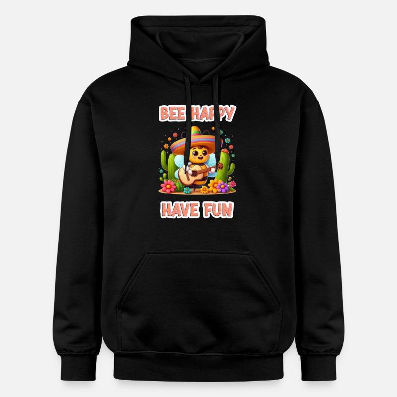 Bee Happy - Amusez-vous 6 - Sweat à capuche Softstyle® Gildan Unisexe - noir