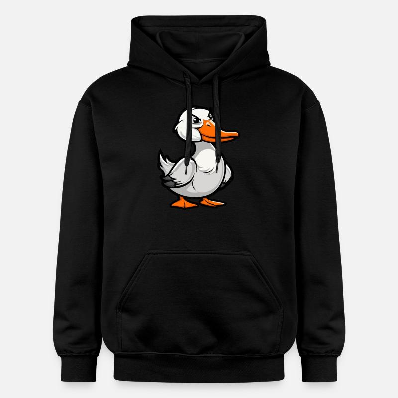 Bande dessinée de l’oie - Sweat à capuche Softstyle® Gildan Unisexe - noir