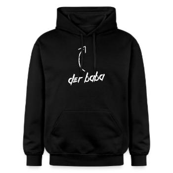 DER BABA - Gildan Unisex Softstyle® Midweight Hoodie - Schwarz - Vorne - Marisol (170cm) & Nik (191cm)