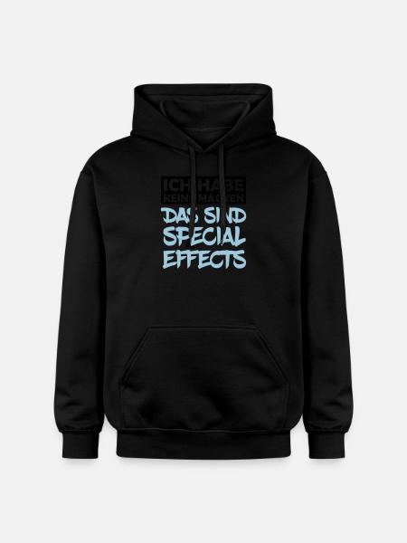 keine_macken_special_effects_2 - Gildan Unisex Softstyle® Midweight Hoodie - Schwarz