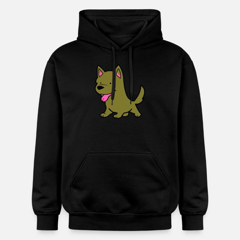 Bande dessinée de chien - Sweat à capuche Softstyle® Gildan Unisexe - noir