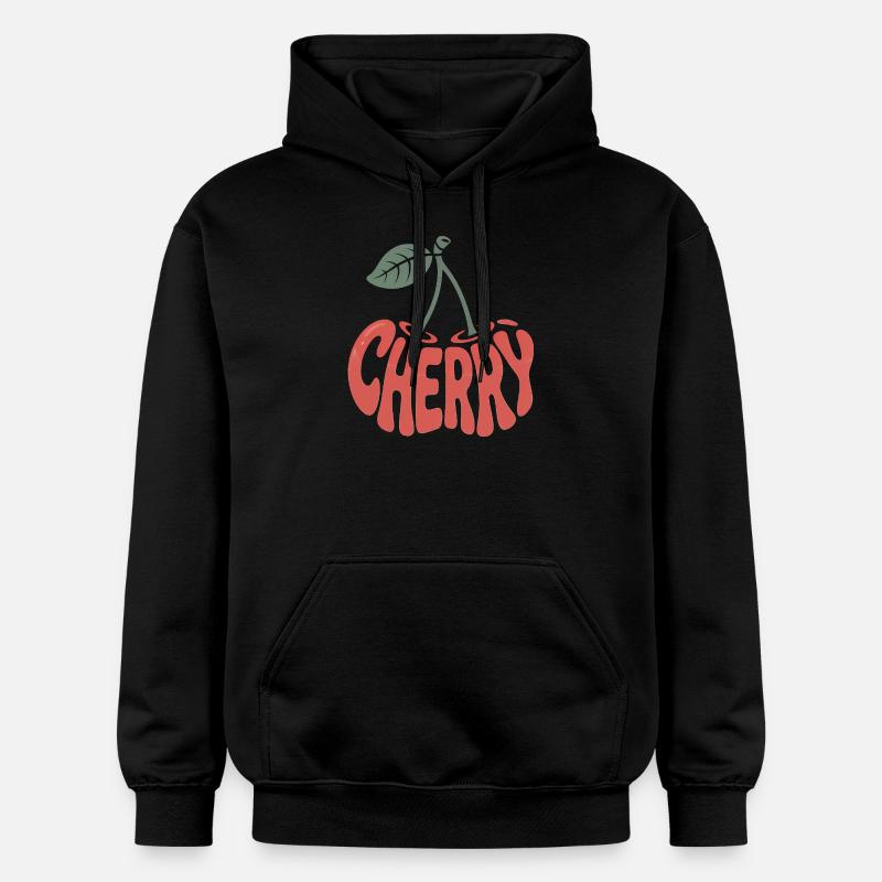 Cerise - Logo de fruit cool - Sweat à capuche Softstyle® Gildan Unisexe - noir