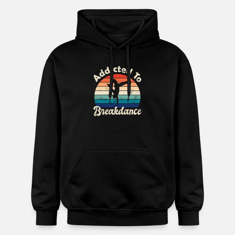 Breakdance - Sweat à capuche Softstyle® Gildan Unisexe - noir