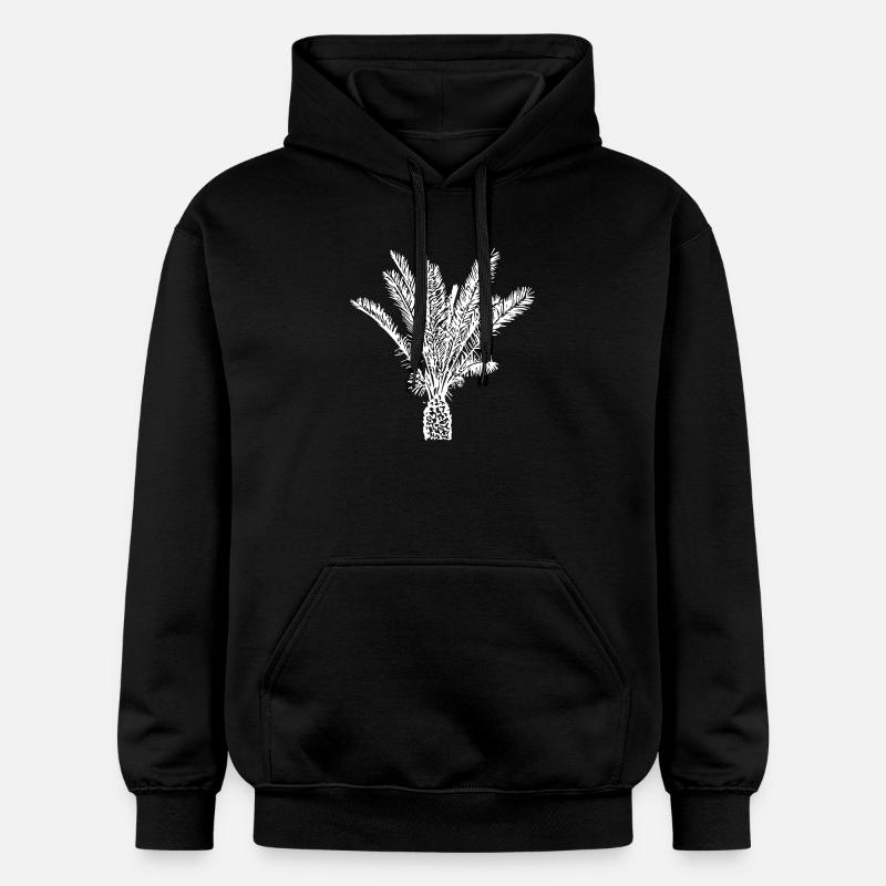 Palmier Blanc - Sweat à capuche Softstyle® Gildan Unisexe - noir