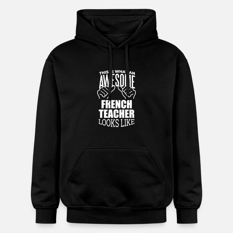 Français - Sweat à capuche Softstyle® Gildan Unisexe - noir