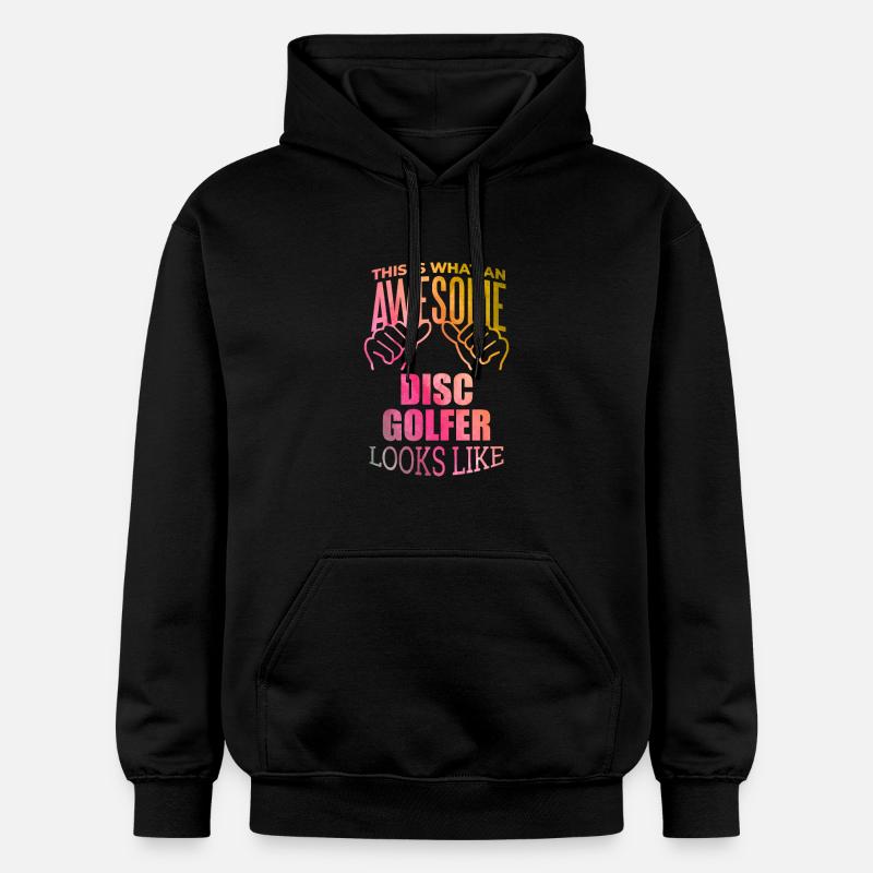 Disc golf - Sweat à capuche Softstyle® Gildan Unisexe - noir