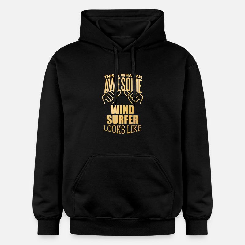 planche à voile - Sweat à capuche Softstyle® Gildan Unisexe - noir