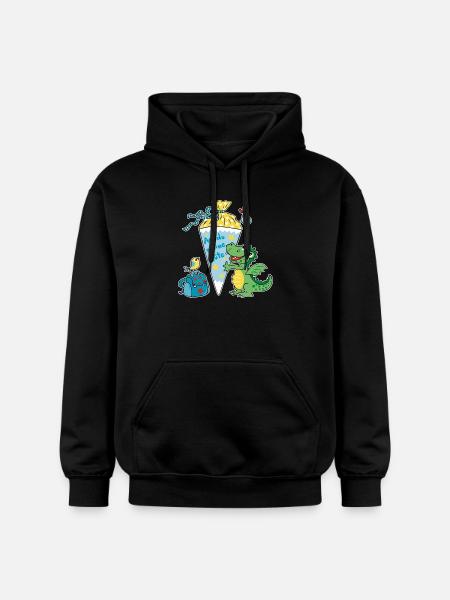Schoolchild Dragon. Oh my bag! - Gildan Unisex Softstyle® Midweight Hoodie - black