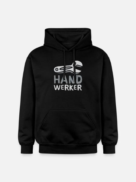Artisan Comic Design with Wrench - Gildan Unisex Softstyle® Midweight Hoodie - black