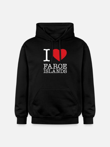 j’adore Îles Féroé - Sweat à capuche Softstyle® Gildan Unisexe - noir