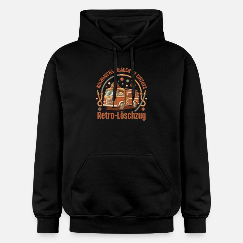 Descendants de la Rétro Fire Brigade - Sweat à capuche Softstyle® Gildan Unisexe - noir