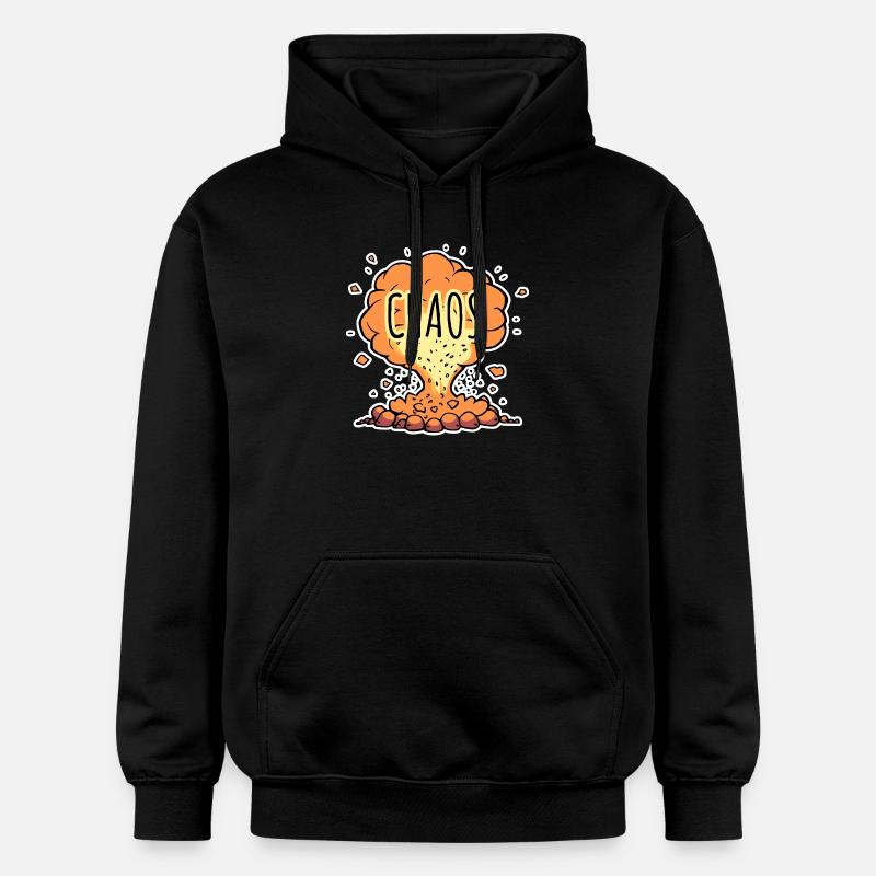 C'est le chaos total ! - Sweat à capuche Softstyle® Gildan Unisexe - noir