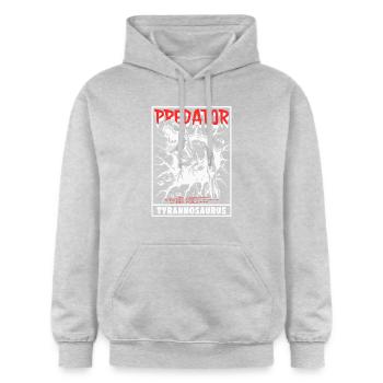 Predator - Tyrannosaurus - Gildan Unisex Softstyle® Midweight Hoodie - light heather grey - Front - Liana (172cm) & Jaron (178cm)