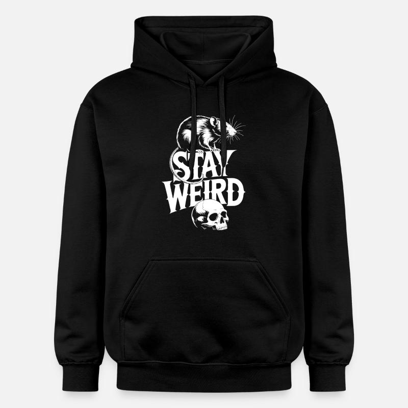 Reste Rat bizarre - Sweat à capuche Softstyle® Gildan Unisexe - noir