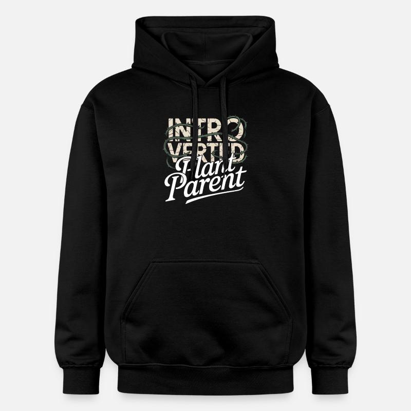 Parent de plante introverti - Sweat à capuche Softstyle® Gildan Unisexe - noir