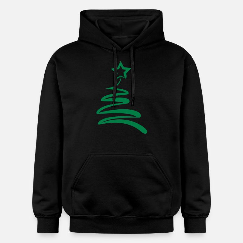 Sapin de Noël - Sweat à capuche Softstyle® Gildan Unisexe - noir