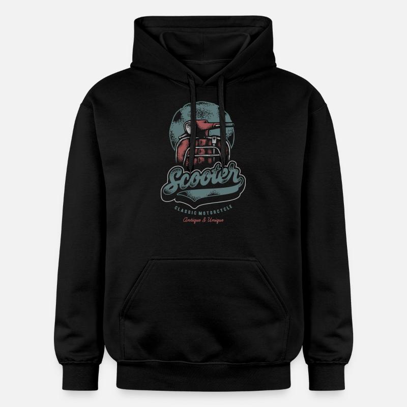 Sommer - Rollerfahrer - Spanienfeeling - Gildan Unisex Softstyle® Midweight Hoodie - Schwarz