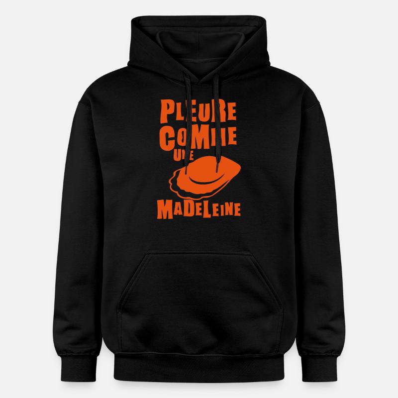 pleure comme madeleine expression - Sweat à capuche Softstyle® Gildan Unisexe - noir