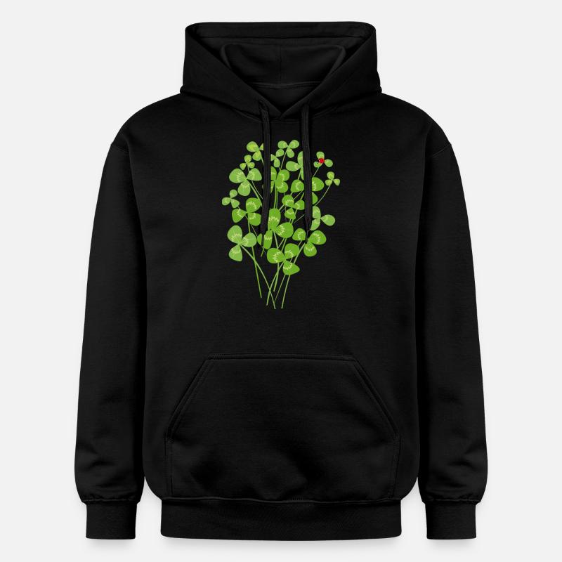 Chance de trèfle coccinelle - Sweat à capuche Softstyle® Gildan Unisexe - noir