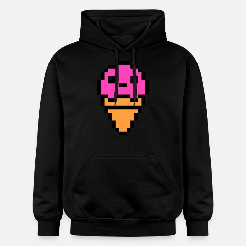 glace - Sweat à capuche Softstyle® Gildan Unisexe - noir