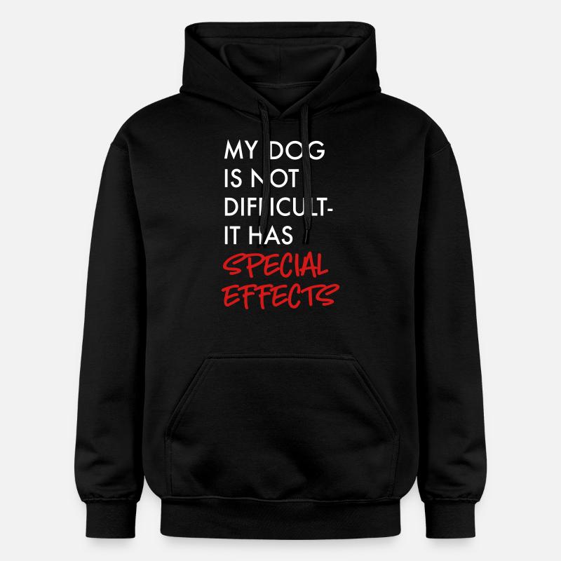 Chien - Sweat à capuche Softstyle® Gildan Unisexe - noir