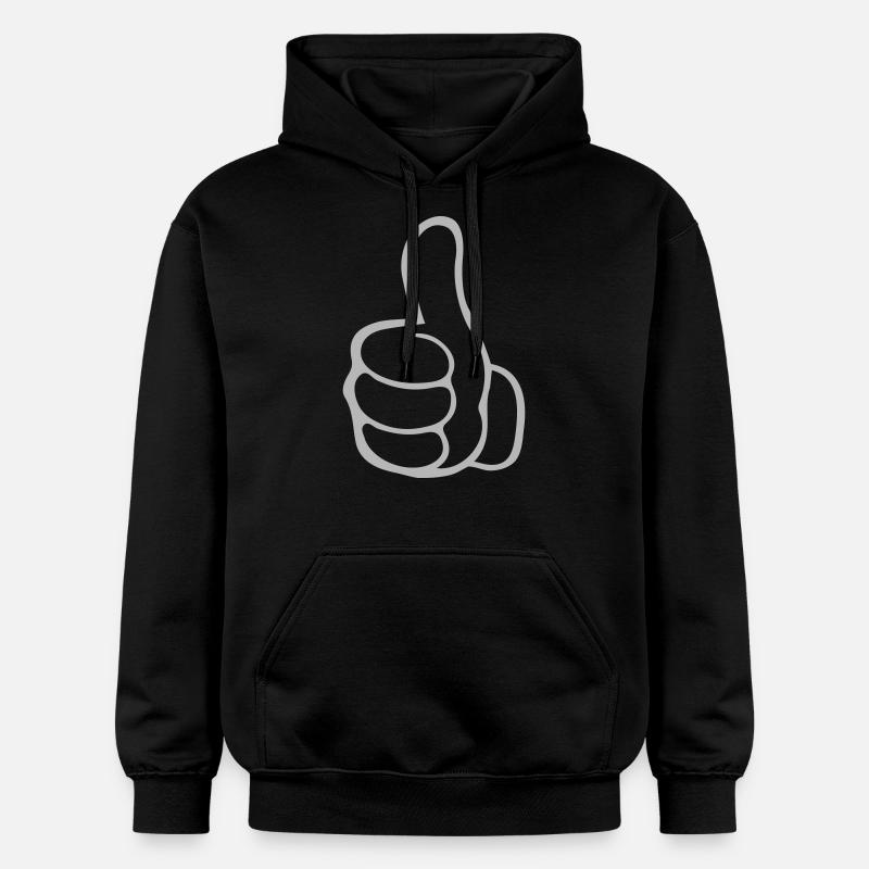 Pouce levé de la main - Sweat à capuche Softstyle® Gildan Unisexe - noir