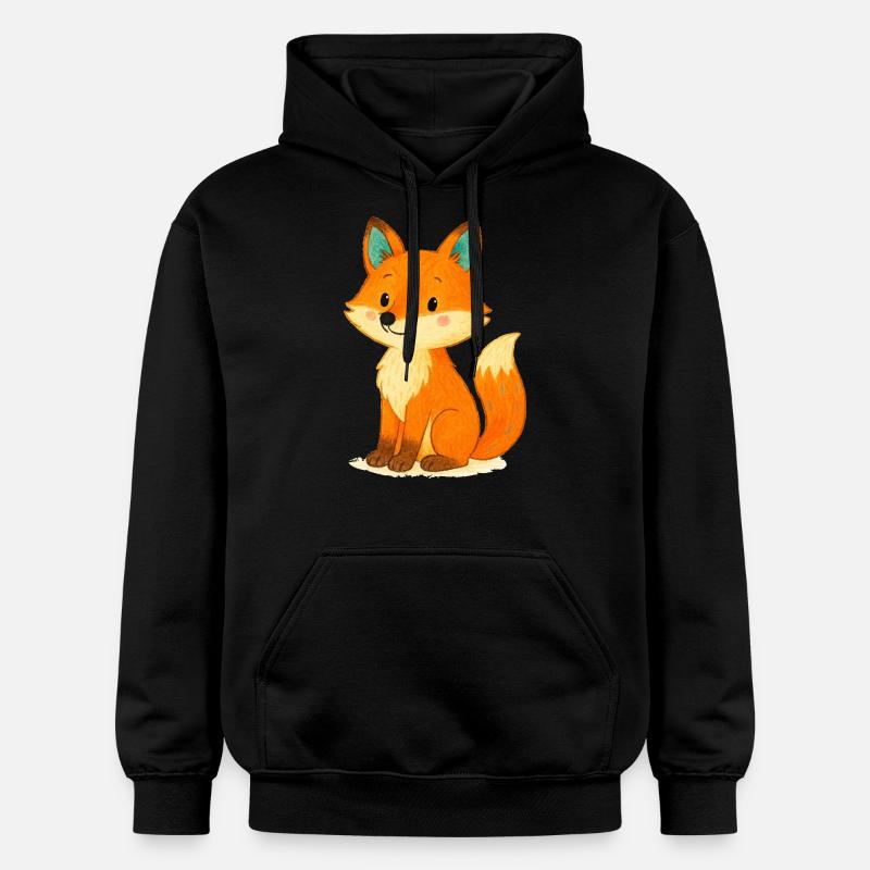 Bande dessinée Fox - Sweat à capuche Softstyle® Gildan Unisexe - noir