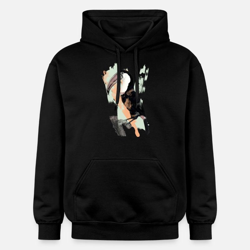 Aquarelle Toucan - Sweat à capuche Softstyle® Gildan Unisexe - noir