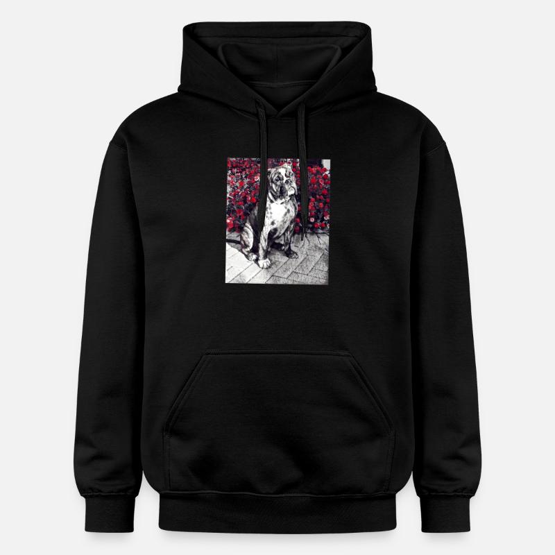 Bulldog08 - Sweat à capuche Softstyle® Gildan Unisexe - noir