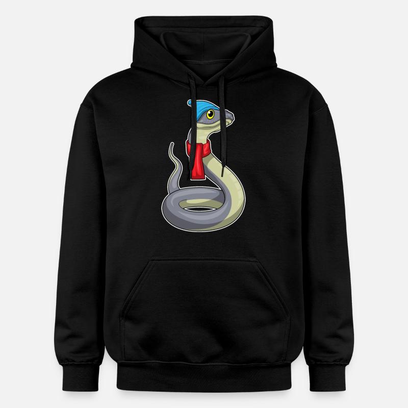 Chapeau d’écharpe de serpent - Sweat à capuche Softstyle® Gildan Unisexe - noir